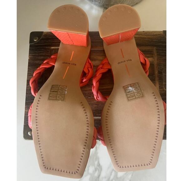 Dolce Vita Paily Sandals in Orange-Red - Picture 8 of 8